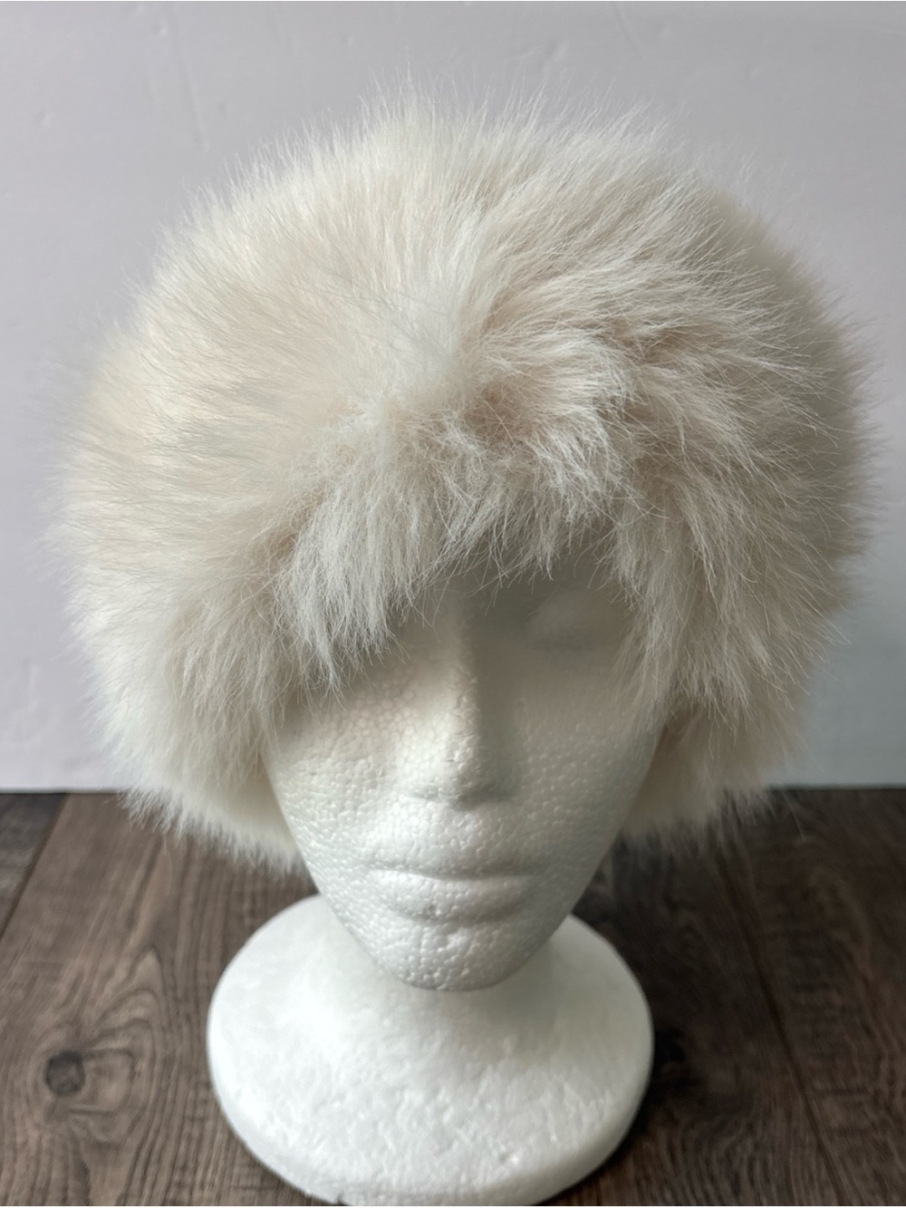 Plush Cream Faux Fur Russian-Style Hat